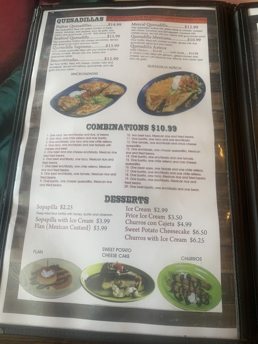 Menu El Mezcal Mexican Restaurant - Bartlett-9